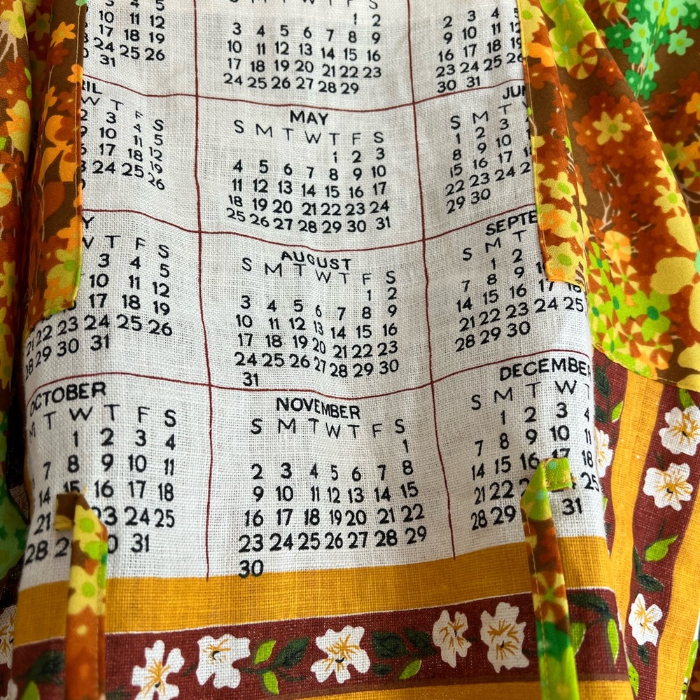 SELINA SANDERS FALL THEME TEA TOWEL HANDMADE Puff Sleeve Top Red Cabin Medium - Picture 11 of 12